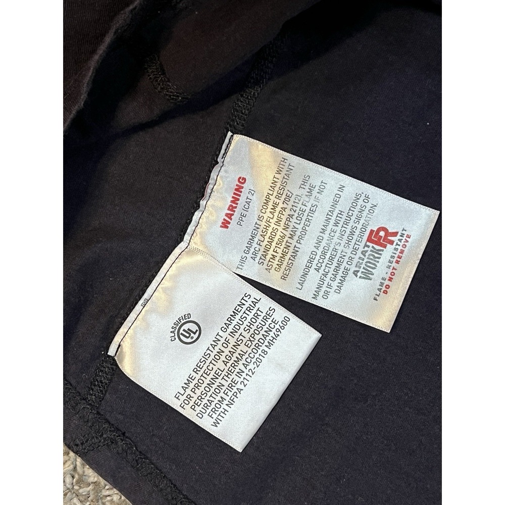 Ariat Men's Flame Resistant Air Long Sleeve Henley Shirt Size S/P - Picture 5 of 8